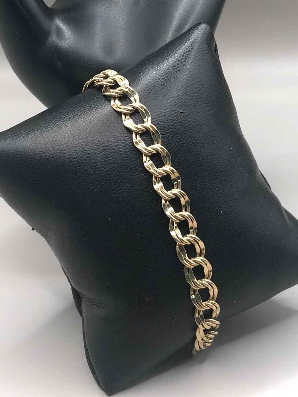 Men’s Double Links Gold- Tone Chain Bracelet